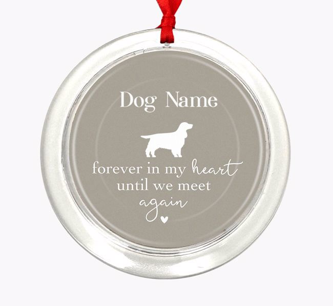 Until We Meet Again: Personalized {breedFullName} Christmas Decoration